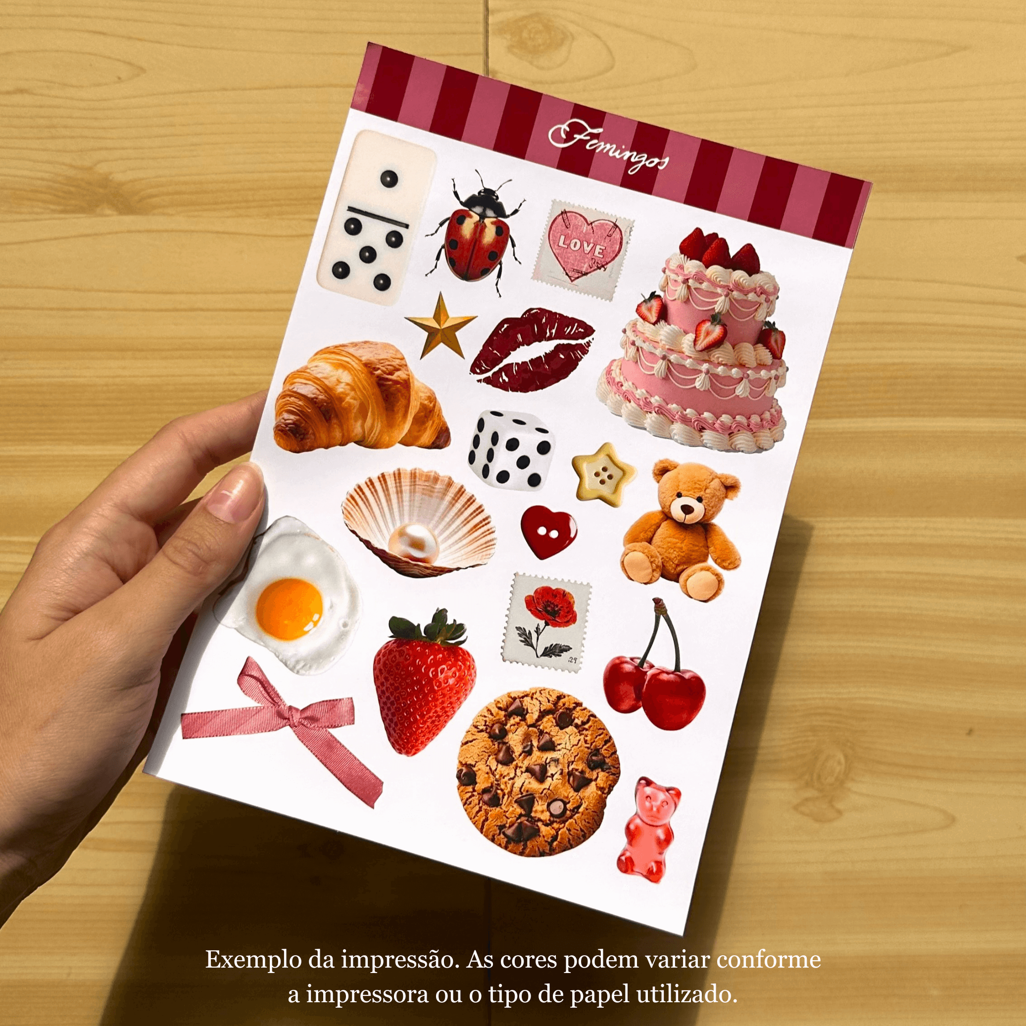 Adesivos Caos Rosa (Digital)