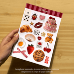 Adesivos Caos Rosa (Digital)