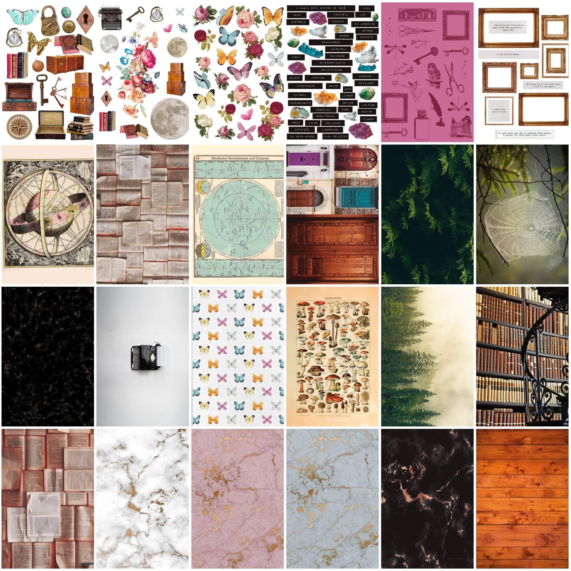 Livro de Colagem Magia (Digital)