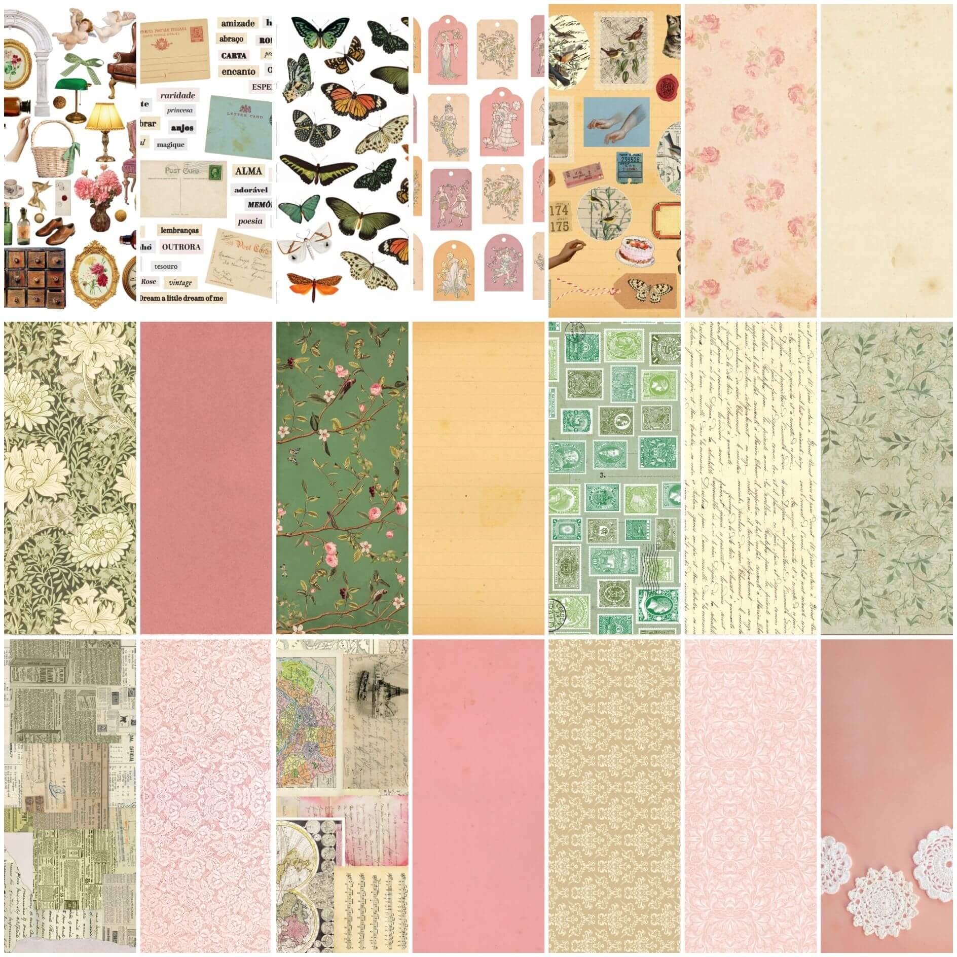 Livro de Recortes Vintage (Digital)