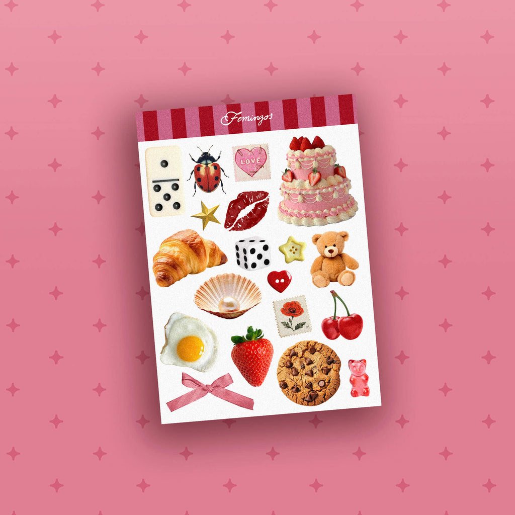 Adesivos Caos Rosa (Digital)