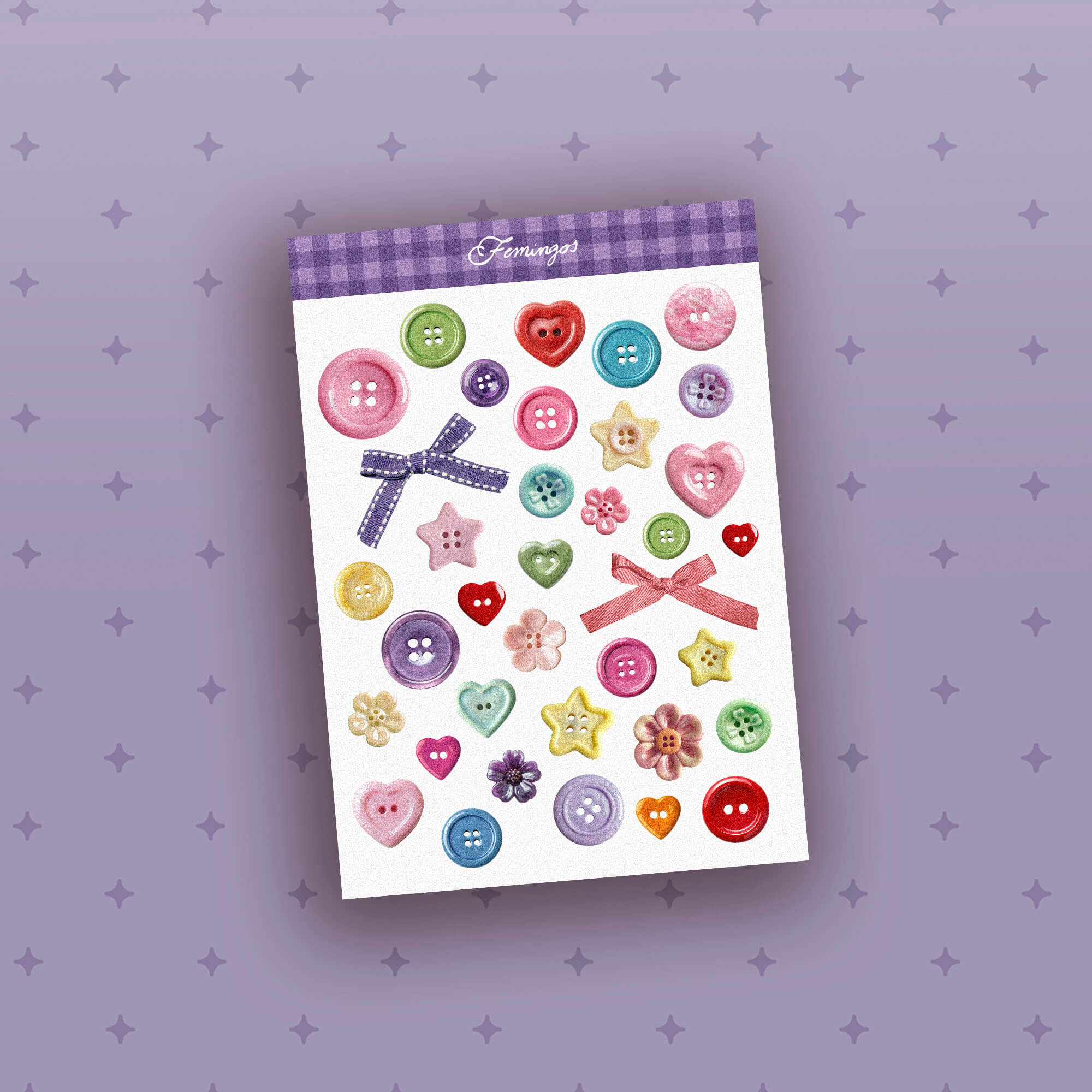 Adesivos Enfeite Roxo (Digital)