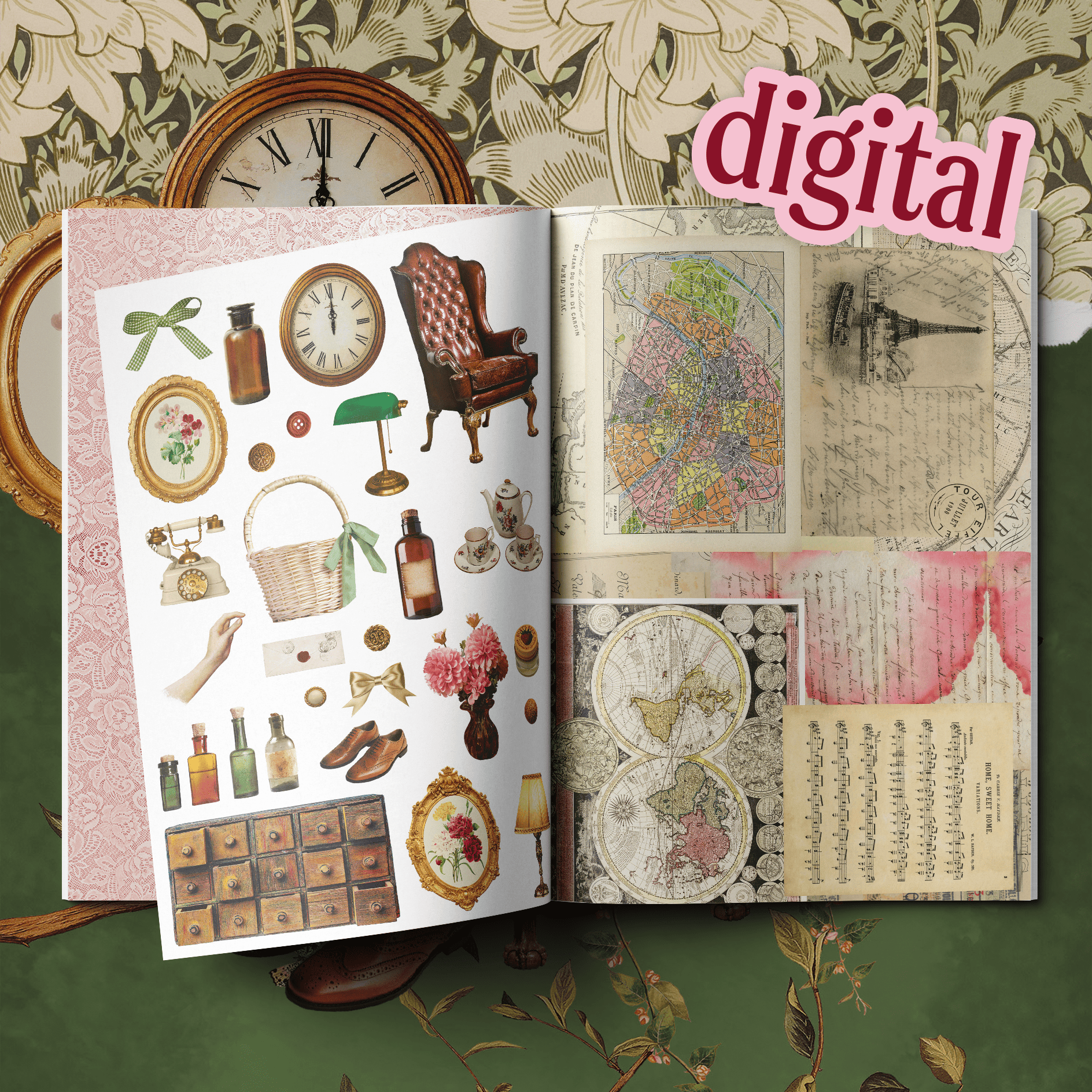 Kit 4 Livros de Recortes (Digital)