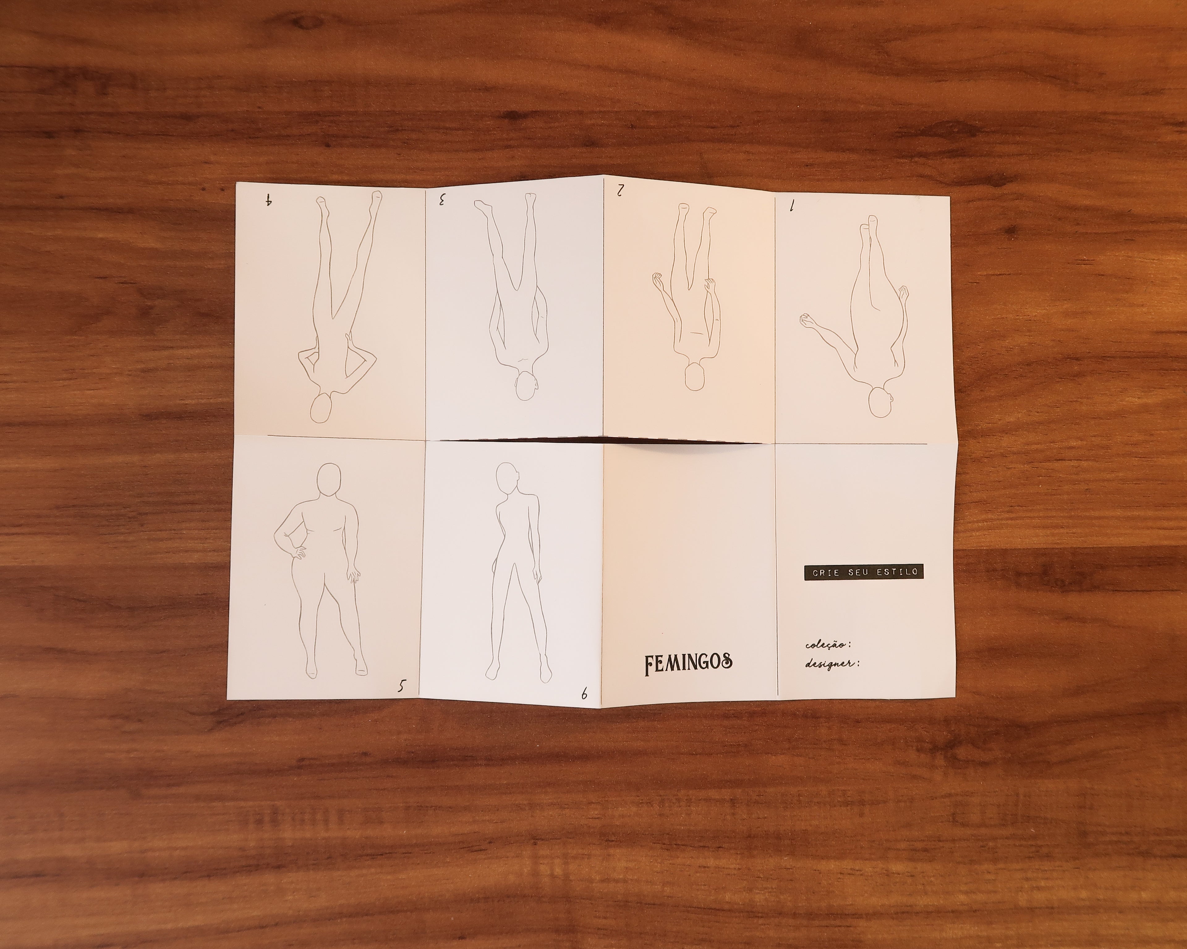 Kit para desenho de Moda - Femingos Empório Criativo